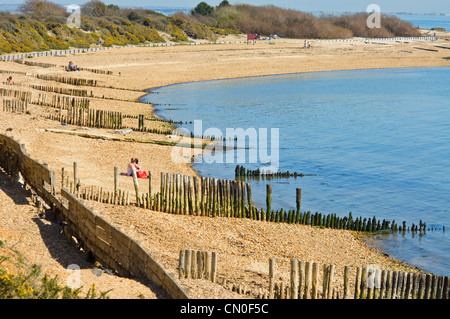 Lepe Beach in der Nähe von Southampton, Hampshire, UK Stockfoto