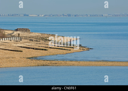 Lepe Beach in der Nähe von Southampton, Hampshire, UK Stockfoto