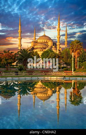 Die blaue Moschee (Sultanahmet Camii) Istanbul, Türkei Stockfoto