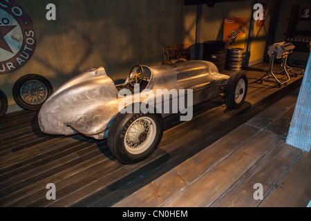 Ein Rennwagen auf dem Display an das Mullin Museum in Oxnard, Kalifornien Stockfoto