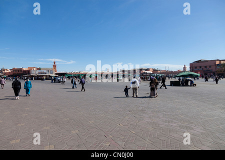 Platz Jemaa el Fna in Marrakesch Stockfoto