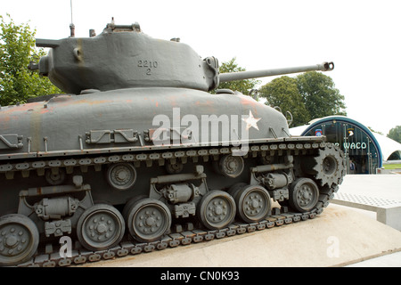 Sherman-Panzer in das US-airborne Museum in bloße Eglise Sainte Stockfoto