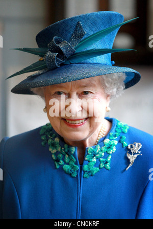 Die britische Königin Elisabeth II. Leiter der britischen königlichen Familie Stockfoto