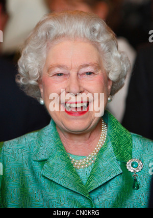 Die britische Königin Elisabeth II. Leiter der britischen königlichen Familie Stockfoto