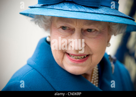 Die britische Königin Elisabeth II. Leiter der britischen königlichen Familie Stockfoto