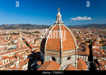 Florenz, Dom Santa Maria del Fiore und Skyline über Florenz Stockfoto