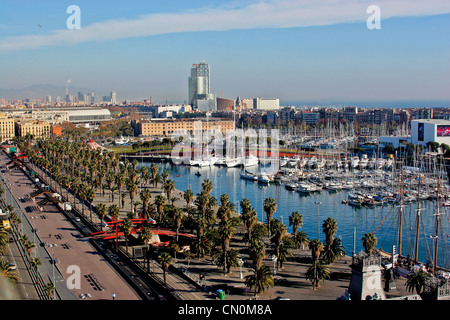 Europa Spanien Katalonien Barcelona Port Vell Stockfoto