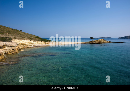 Monodendri Strand, Insel Lipsi, Dodekanes, Griechenland Stockfoto