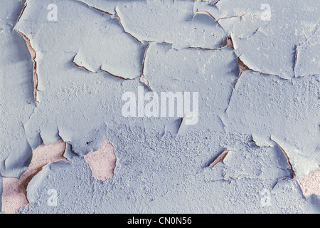 Ölfarbe blätterte von der Wand Stockfoto