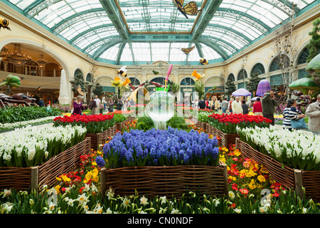 Frühjahr 2010 Bellagio Conservatory Las Vegas Paradies Stockfoto