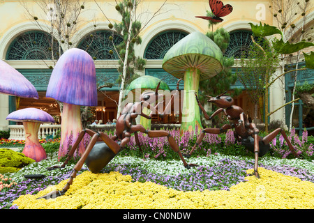 Frühjahr 2010 Bellagio Conservatory Las Vegas Paradies Stockfoto