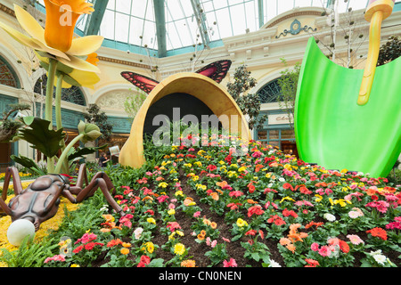 Frühjahr 2010 Bellagio Conservatory Las Vegas Paradies Stockfoto