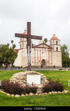 Szenen aus der Mission Santa Barbara in Santa Barbara in Kalifornien Stockfoto