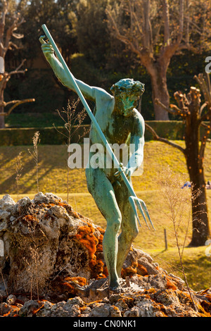 Europa, Italien, Florenz, Boboli Garten, Neptunbrunnen Stockfoto