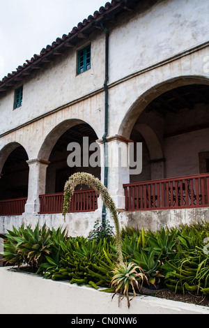 Szenen aus der Mission Santa Barbara in Santa Barbara in Kalifornien Stockfoto