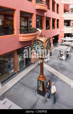 Jessop Street Clock, Horton Plaza, San Diego Stockfoto