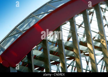 Eisenschienenbrücke Stockfoto
