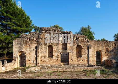 Leonidaion Thermae Denkmal (3. Jhdt. N. CHR.) in Olympia, Griechenland Stockfoto