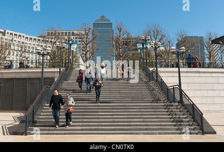 Canary Wharf, London, England. Stockfoto