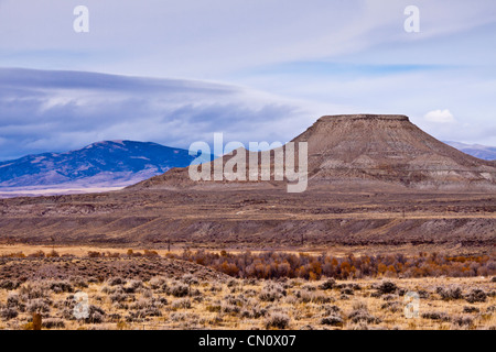 Crowheart Butte in Wyoming war der Aufstellungsort der Crowheart Butte Schlacht von 1866 zwischen den Crow-Indianern und den östlichen Schoschonen Stockfoto