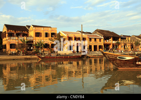 Hafen von historischen Altstadt Hoi an, Vietnam Stockfoto