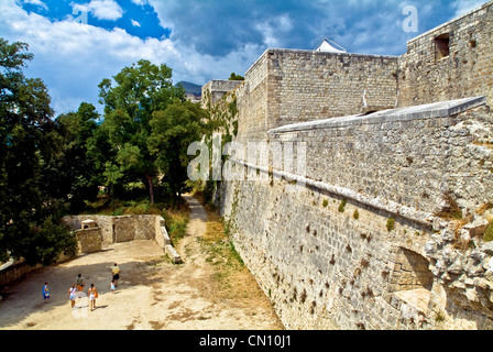 Italien-Provinz Teramo Civitella del Tronto Festung St. Pietro Bastion oder niedrigen Bastion Stockfoto