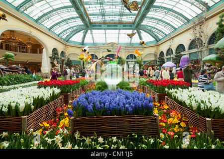 Frühjahr 2010 Bellagio Conservatory Las Vegas Paradies Stockfoto