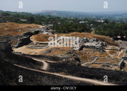 Ukraine. Die autonome Republik Krim. Pantikapaion archäologische Stätte auf Mount Mithridat. Kertsch. Stockfoto