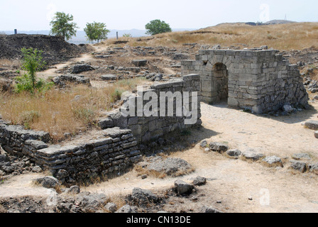 Ukraine. Die autonome Republik Krim. Pantikapaion archäologische Stätte auf Mount Mithridat. Kertsch. Stockfoto