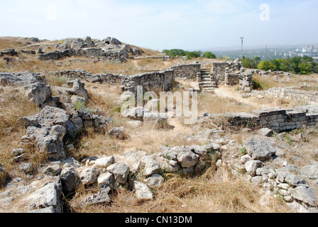 Ukraine. Die autonome Republik Krim. Pantikapaion archäologische Stätte auf Mount Mithridat. Kertsch. Stockfoto