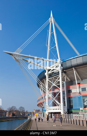 Fürstentum Stadion oder BT Millennium Stadium eine Sport- und Konzerthalle im Zentrum der Stadt Cardiff, South Glamorgan South Wales UK GB EU Europa Stockfoto