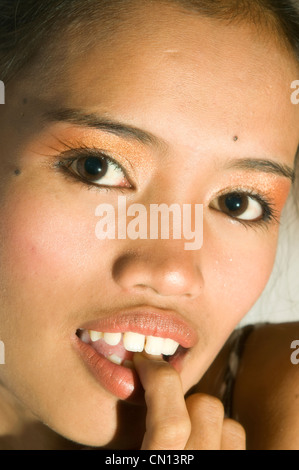 Porträt einer jungen asiatischen Frau. Stockfoto