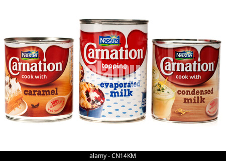 Nestle Nelke Produkte Stockfoto