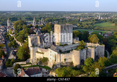 Frankreich, Indre-et-Loire (37), Loches, die befestigte Burg Stockfoto