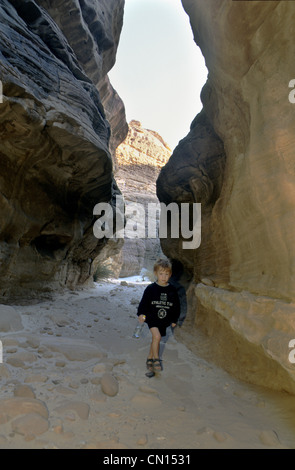 Kinder in den Sinai desret Stockfoto