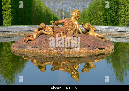 Frankreich, Yvelines, Versailles, Park des Schlosses von Versailles als Weltkulturerbe der UNESCO, Ceres oder Sommer Becken aufgeführt Stockfoto