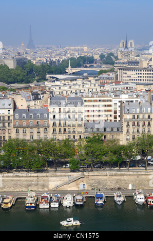 Frankreich, Paris, der Arsenal-Hafen in la Bastille Viertel Stockfoto