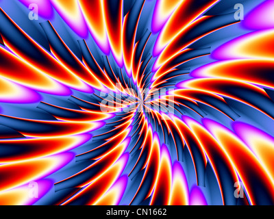 Dynamische digitale Kunst Stockfoto