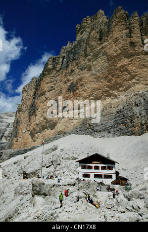 Italien, Region Venetien, Provinz Belluno, Dolomiten, Gruppe Tofane, Zuflucht Giussani Stockfoto