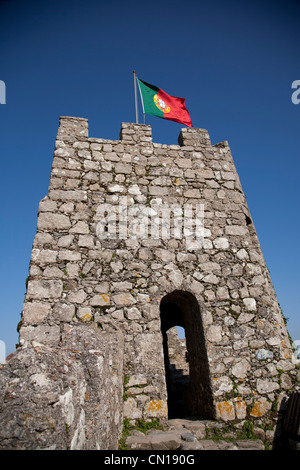 malerische Aussicht von Castelo Dos Mouros Sintra Portugal Europa Stockfoto