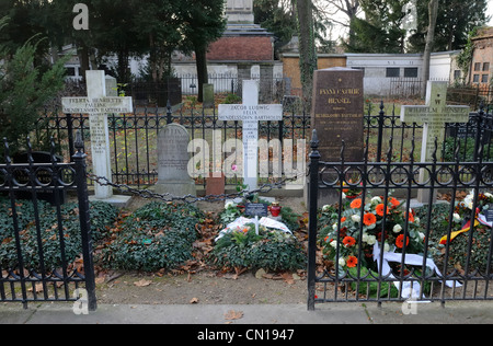 Grab von Felix Mendelssohn Bartholdy (1809-1847), deutscher Komponist, Dreifaltigkeitsfriedhof, Kreuzberg, Berlin, Deutschland Stockfoto