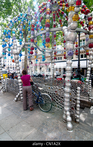 Frankreich, Paris, Palais Royal Metro-Bahn-Eingang Stockfoto