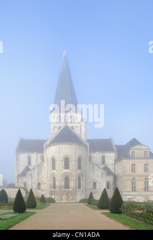 Frankreich, Seine Maritime, Saint-Martin de Boscherville, Saint Georges de Boscherville Abtei aus dem 12. Jahrhundert Stockfoto