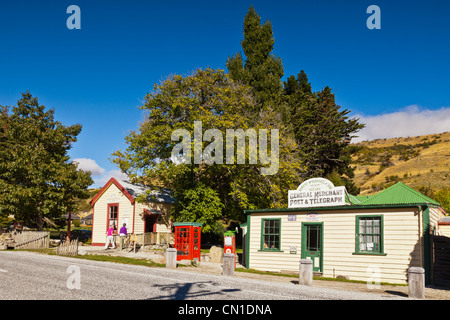 Cardrona ist eine ehemalige Goldrush Siedlung auf der Krone Bereich Straße zwischen Wanaka und Queenstown. Stockfoto