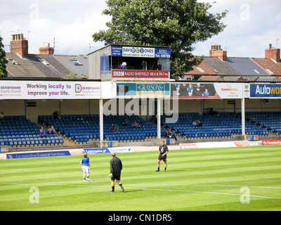 Chesterfield Football Club - Saltergate Stockfoto