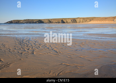 Holywell Bay, in der Nähe von Newquay, North Cornwall, England, UK Stockfoto