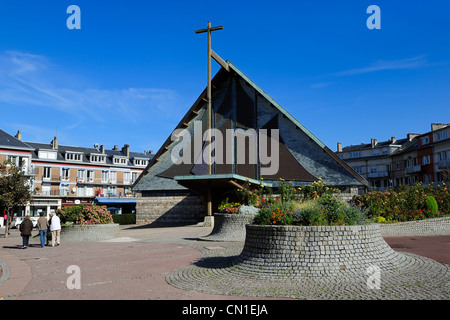 Frankreich, Seine Maritime Saint Valery En Caux, Kirche Stockfoto