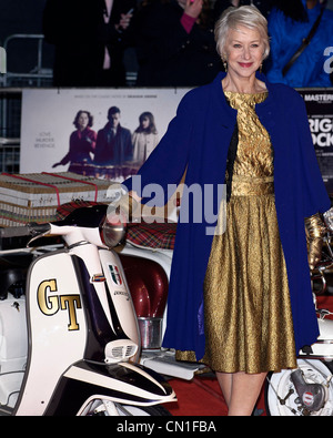 02.01.2011. Dame Helen Mirren besucht die Europapremiere von Brighton Rock am Leicester Square, London. Bildnachweis sollte lauten: Julie Edwards Stockfoto