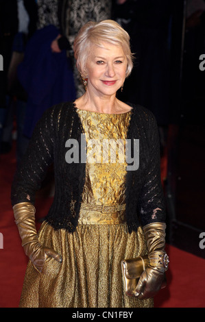 02.01.2011. Dame Helen Mirren besucht die Europapremiere von Brighton Rock am Leicester Square, London. Bildnachweis sollte lauten: Julie Edwards Stockfoto