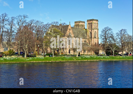 Inverness Cathedral der Kathedrale Kirche von St Andrew am Fluss Ness in Inverness Schottland Stockfoto